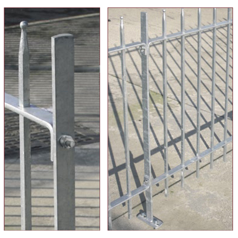Poteau de cloture  fixer 1000mm FT41710 Poteau  fixer Trous entr'axe court FT41710