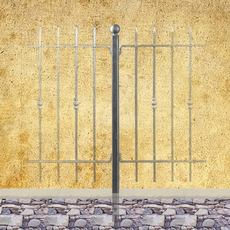 Poteau de cloture a sceller 1150mm FT42011 Poteau  sceller Trous entr'axe court FT42011