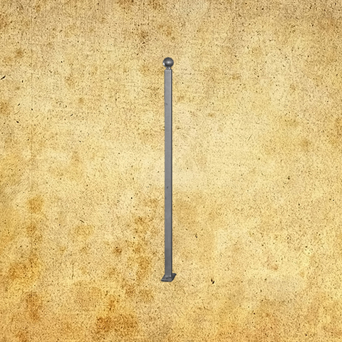 Poteau de cloture  fixer 600mm FT42097 Poteau  fixer Trous entr'axe moyen FT42097