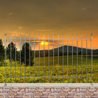 Grille cloture EASY 12 prte  poser