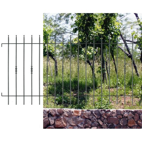 Grille de cloture MANTOVA 10 prte  poser FT4225 Clture MANTOVA Grille hauteur 1m et 1,2m FT4225