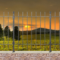 Grille de cloture MILANO 10.7 prte  poser