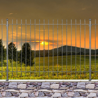 Grille de cloture MILANO 15 prte  poser