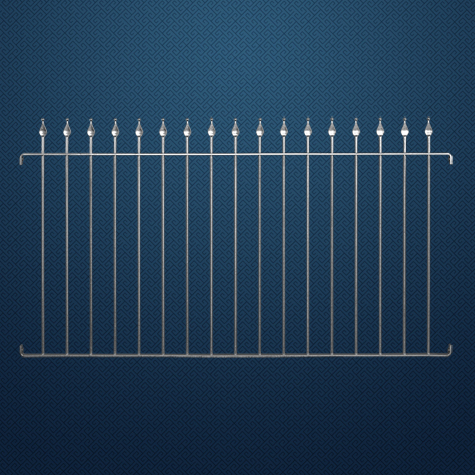 Grille de cloture FIRENZE 12 prte  poser FT42311 Clture FIRENZE hauteur 1m, 1,2m et1,5m FT42311