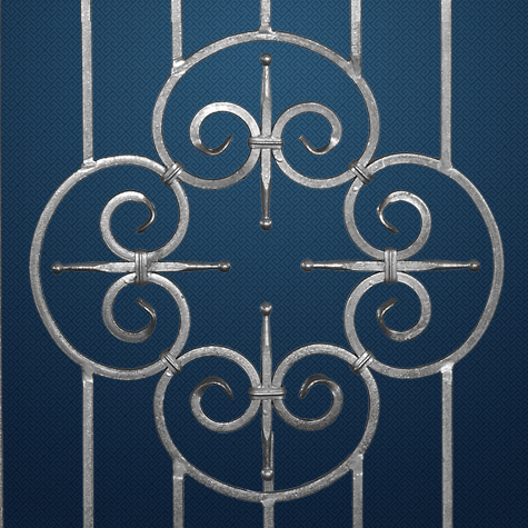 Grille de cloture GENOVA 12 prte  poser FT42361 Clture GENOVA Grille hauteur 1m et 1,2m FT42361