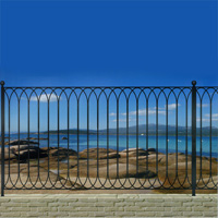Grille de cloture RIVIERA 12 prte  poser