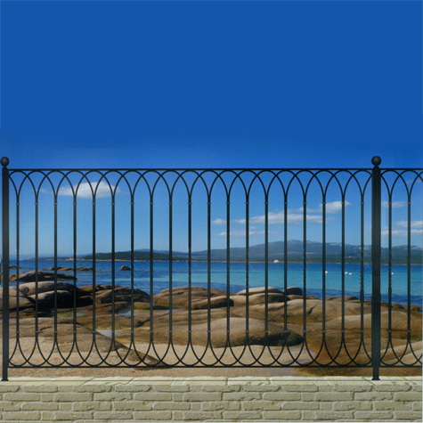 Grille de cloture RIVIERA 12 prte  poser FT4245 Clture RIVIERA 12 Grille hauteur 1m et 1,2m FT4245