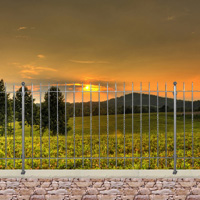 Grille cloture LIVORNO 12 prte  poser