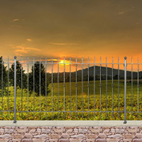 Grille cloture ITALIA 12 prte  poser