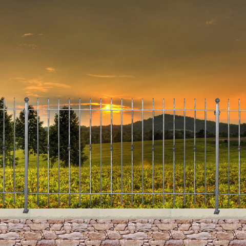 Grille cloture ITALIA 12 prte  poser FT42551 Clture ITALIA Hauteur 1m, 1,2m et 1,5m FT42551