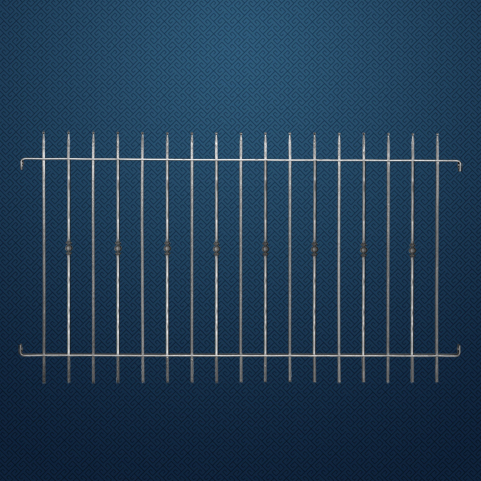 Grille cloture ITALIA 12 prte  poser FT42551 Clture ITALIA Hauteur 1m, 1,2m et 1,5m FT42551