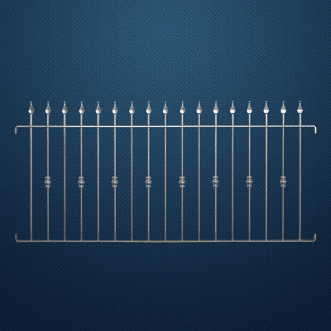 Grille de cloture PADOVA 10 prte  poser FT42571 Clture PADOVA Hauteur 1m, 1,2m et 1,5m FT42571