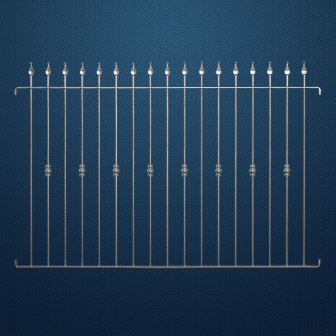Grille de cloture PADOVA 15 prte  poser FT42591 Clture PADOVA Hauteur 1m, 1,2m et 1,5m FT42591