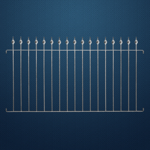 Grille de cloture AREZZO 12 prte  poser FT42611 Clture AREZZO Hauteur 1m, 1,2m et 1,5m FT42611