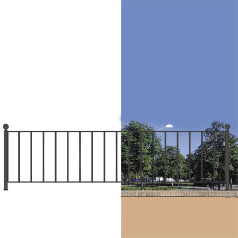 Grille de cloture LEVANTE 6 prte  poser FT42650 Clture LEVANTE Hauteur 0,6m FT42650