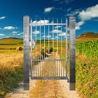 Portillon ATENA 1,1m 14x14mm avec poteaux