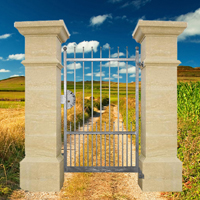 Portillon ATENA 1,1m 12x12mm sans poteaux