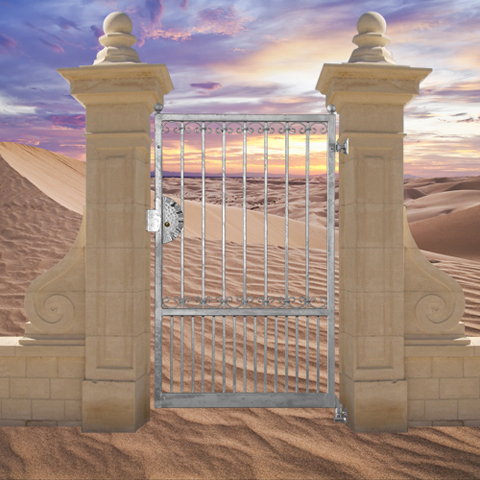 Portillon GEA 1,1m 14x14mm sans poteaux FT43742 Portillon GEA AVEC ou SANS poteaux FT43742