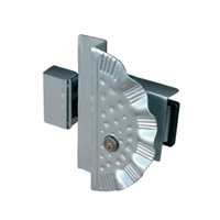 Ensemble serrure et bute pour portillon ouverture  droite
