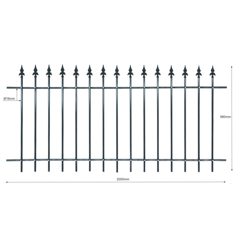 Grille de clture SAINT EMILION en kit  assembler vous-mme SANS SOUDURE