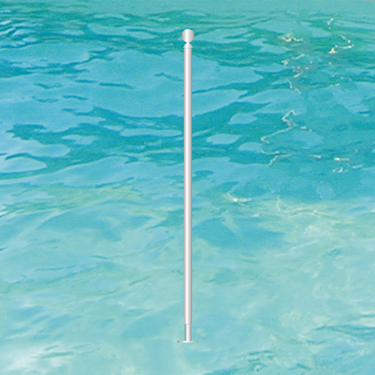 Barrire de piscine avec balustres arrondis en kit  souder soi-mme