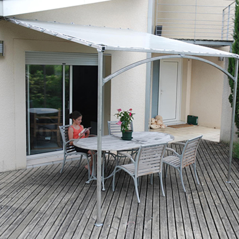 Pergola Murale Mistral 3mx3m livre en kit  assembler sans soudure
