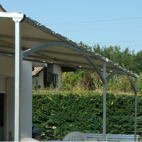 Pergola murale Mistral 6mx4m  livre en kit  assembler sans soudure