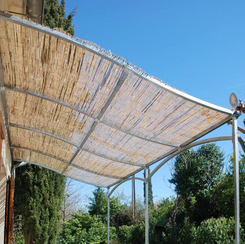 Pergola murale Alize 6mx3m  livre en kit  assembler sans soudure