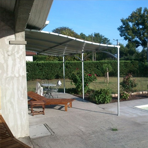 Pergola murale Alize 6mx3m  livre en kit  assembler sans soudure