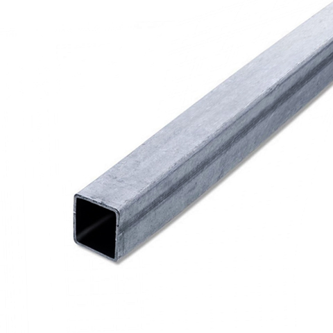 Tube de pergola 40x40x2mm longueur 3m en acier galvanis zinzimir
