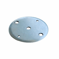 Platine acier galvanis de fixation de pergola mistral ou alize