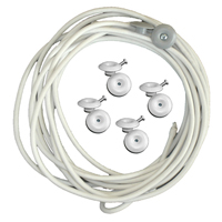 Lot d'accessoires pour fixation d'une bche de pergola 6x4m
