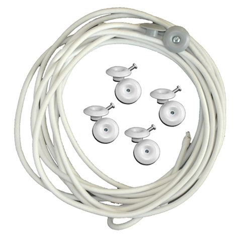 Lot d'accessoires pour fixation d'une bche de pergola 6x4m