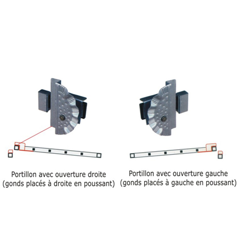 Portillon AFRODITE 1,1m 14x14mm avec poteaux FT43731 Portillon AFRODITE AVEC ou SANS poteaux FT43731