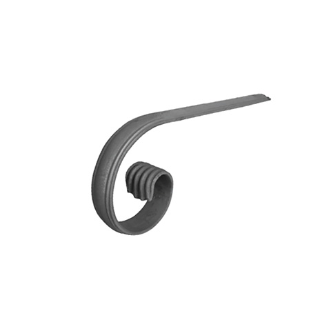 Crosse de dpart 50x14mm longueur 400x 170mm acier moulur