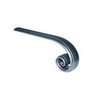Crosse de dpart 40x8mm longueur 350x120mm acier moulur