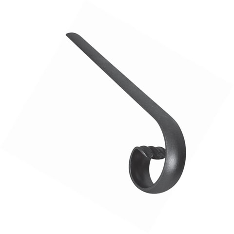 Crosse de dpart 380x100mm plat 30x8mm bomb en acier forg