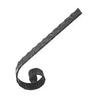 Crosse de dpart 410x180mm plat de 40x8mm acier martel scuplt