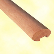 Main courante en moabi 70x35mm longueur 2m ovale avec rainure au dessous