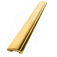 Main courante laiton 45x12mm longueur 2,25m non polie
