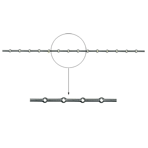 Barre 16x16mm losange 14 trous 16x16mm renfls losange pour clotures et grilles de dfenses