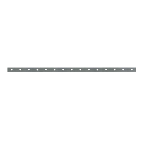 Barre poinonne 40x8mm 15 trous 14x14mm obliques longueur 2m pour cltures et grilles FK3195 Barre troue Barre poinonne FK3195