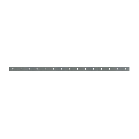 Barre poinonne 40x8mm 15 trous 16x16mm obliques longueur 2m pour cltures et grilles