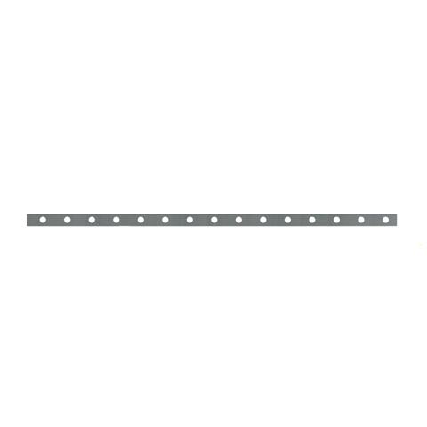 Barre poinonne 30x8mm 16 trous 12mm longueur 2m pour cltures et grilles