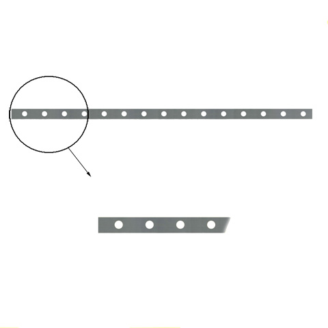 Barre poinonne 40x8mm 15 trous 16mm longueur 2m pour cltures et grilles FK3200 Barre troue Barre poinonne FK3200