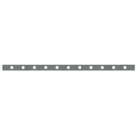 Barre poinonne 30x8mm 11 trous 15mm longueur 150cm pour grilles de fentres