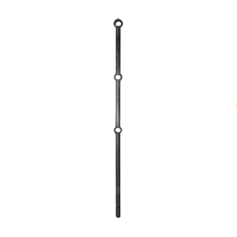 Poteau acier forg 1200mm rond de 30mm  trous renfls 26mm et 32mm FK3217 Barre troue Poteau  trous renfls 30mm FK3217