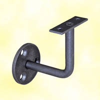 Patre acier forg 80x80mm rond de 12mm support de rampe pour plat