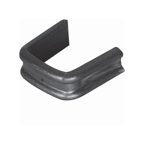 Collier 2 nervures 14x4mm pour 3x 12x12mm pour enserrage de balustres