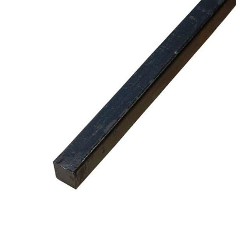 Barre profile carr 16x16mm longueur 3m lisse en acier lamin brut